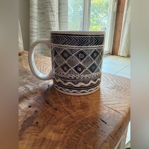 Vintage 1994 Sakura Batik Geometric Mug By Sue Zipkin Ceramic
